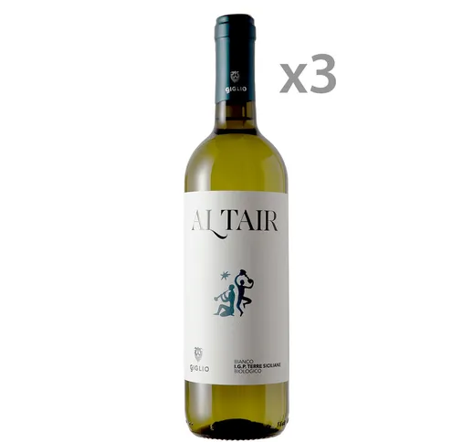 3 bottiglie - Altair Bianco IGP Terre Siciliane 2020 BIO