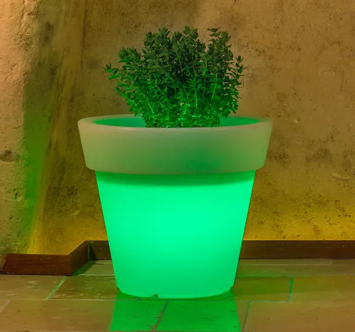 Vaso GEMMA BRIGHT GREEN LIGHT Ø80xH 70