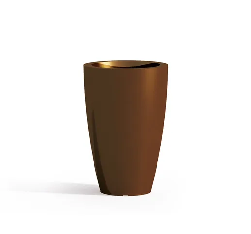 Vaso PRISMA ROUND BROWN Ø33xH50