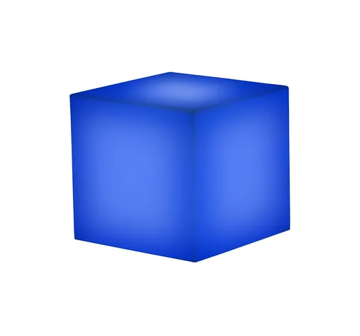 Vaso YOUCUBE BRIGHT BLUE LIGHT 40x40x40