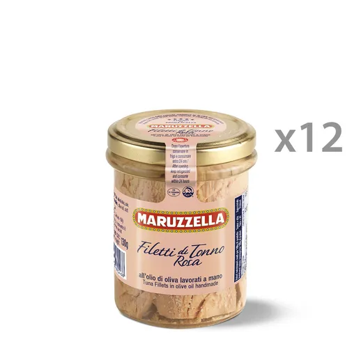 12 vasetti - Filetti tonno rosa in olio d'oliva 180 gr