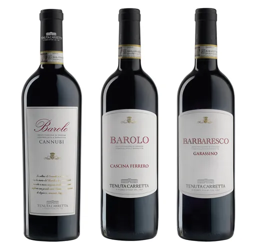 3 bottiglie miste: Barolo DOCG Cannubi 2012 - "Cascina Ferrero" Barolo DOCG 2014 - Barbare...