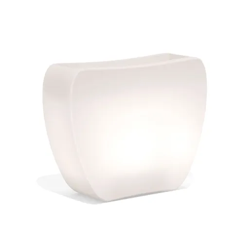 Vaso HEART BRIGHT 100x30x80 LED a batteria e solare, multicolore