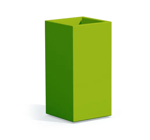 Vaso CUBE TOP 40x40x80, verde