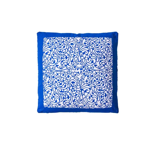 Cuscino Dorgali 50x50, blu,bianco