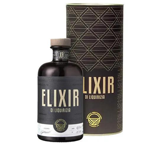1 bottiglia 70 cl - Elixir di Liquirizia con confezione a tubo