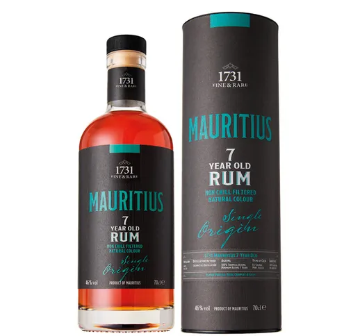 1 bottiglia 70 cl -"Mauritius" 7 Year Old Rum in confezione a tubo