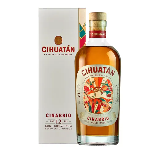 1 bottiglia 70 cl - "Cinabrio" Rum de El Savador 12 anni in astuccio
