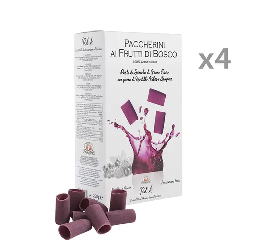 4 confezioni Paccherini al Frutti di Bosco 250 gr