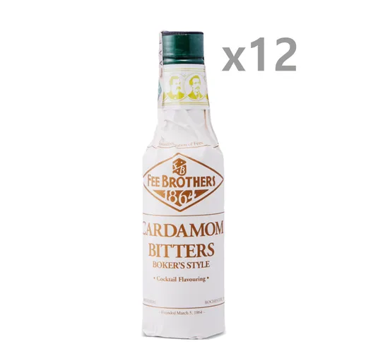 12 bottiglie da 150 ml  -  Fee Brothers Cardamom