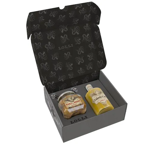 Luxury Box Set Limited Edition - 1 vaso da 620g Babà al Rhum 1 bottiglia da 500ml Liquore...