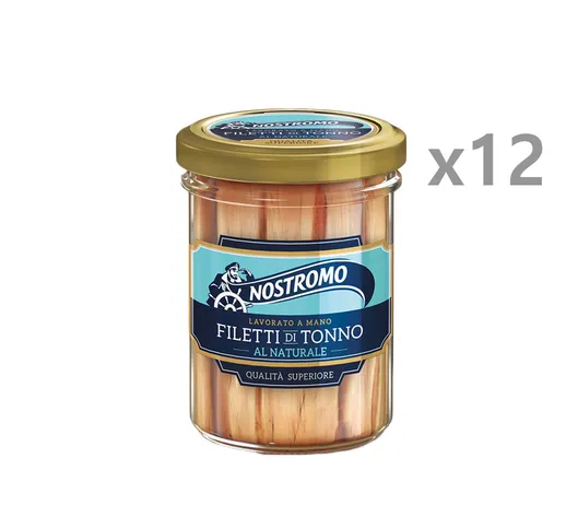 12 vasetti da 180 gr di filetti di tonno al naturale