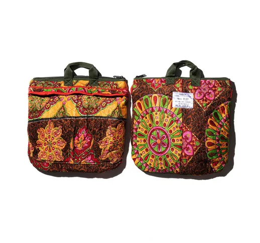 Borsa casco mao's in cotone poliestere multicolore