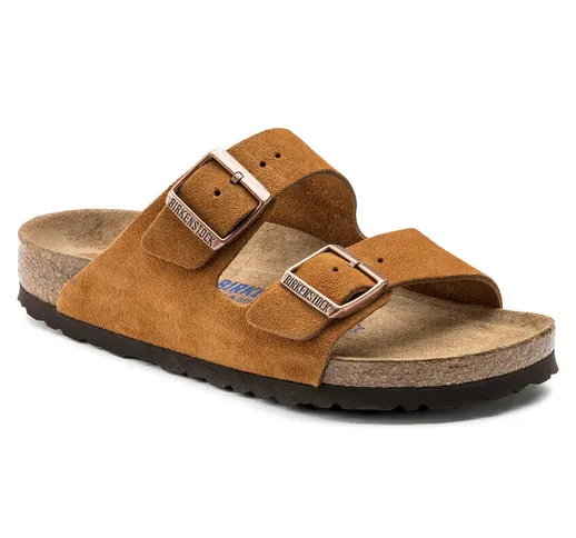 Birkenstock Arizona Sfb Visone, Pelle Scamosciata Marrone