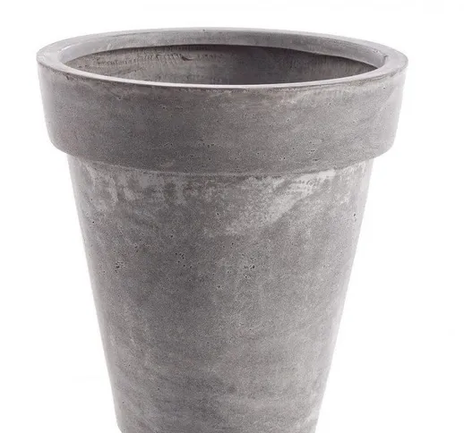Porta vaso cement classico grigio h38