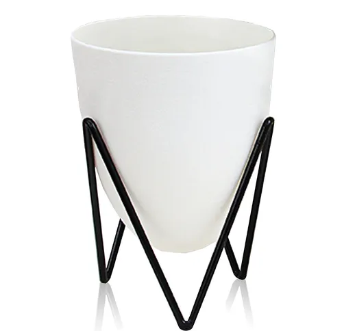 Vaso autoinnaffiante per esterno / interno Poppy Small, bianco