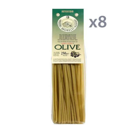 8 confezioni - Fettuccine alle olive 250 gr