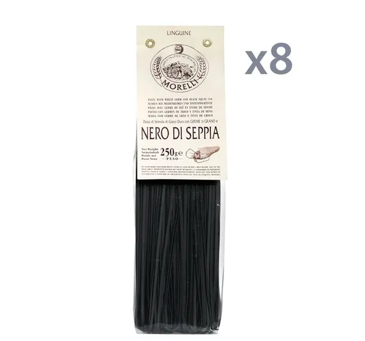 8 confezioni - Linguine al nero di seppia 250 gr