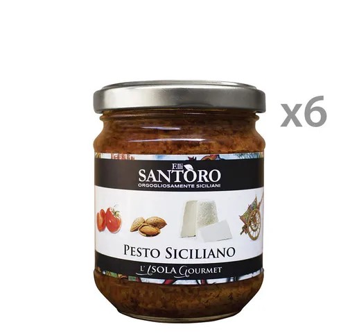 6 vasetti - Pesto Siciliano 180 ml