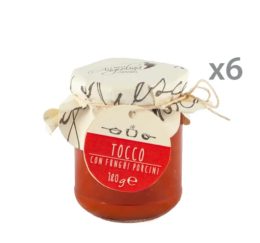 6 vasetti - Tocco ai funghi porcini 180 gr