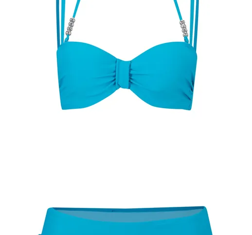Bikini con ferretto (set 2 pezzi) (Blu) - bpc bonprix collection