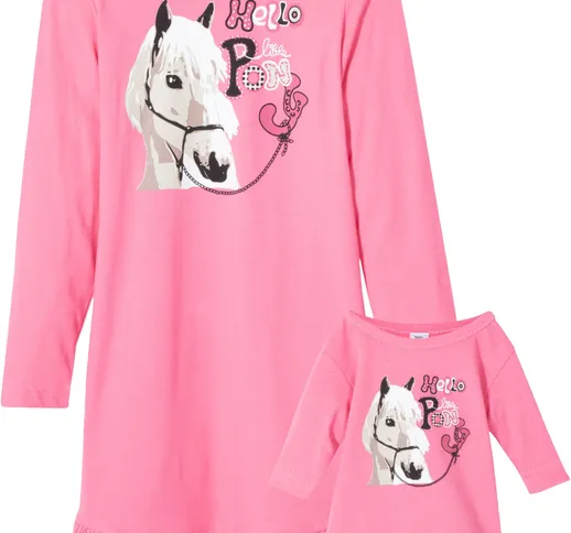 Camicia da notte e camicia da notte per bambola (set 2 pezzi) (rosa) - bpc bonprix collect...