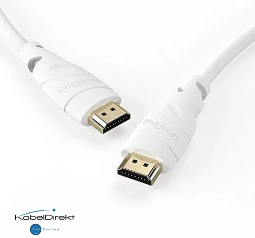 KabelDirekt 1,5m Cavo HDMI 4K, compatibile con (HDMI 2.0a/b, 2.0, 1.4a, 4K Ultra HD, 3D, F...