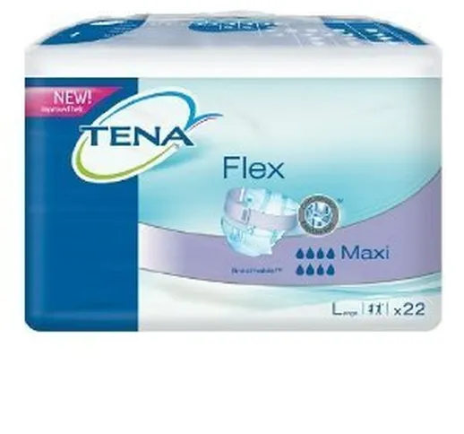 Case Saver 3 x TENA Flex Maxi Large (85-125cm/33-49in) Pack of 22 by Tena