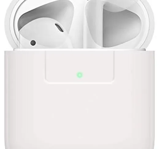 elago Custodia in Silicone Compatiblile con Apple AirPods 1 & 2 (LED anteriore Visibile) -...