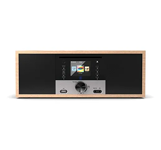 King's Internet Radio Network Digitale WiFi, Lettore CD, Bluetooth, DAB/DAB+/FM, Telecoman...