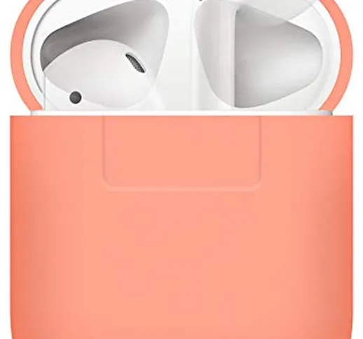 elago Custodia in Silicone Compatiblile con Apple AirPods 1 & 2 (LED anteriore Non Visibil...