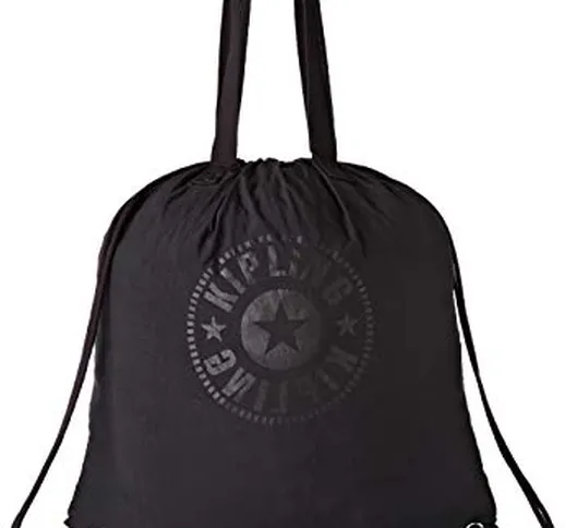 Kipling Hiphurray Packable - Borse Tote Donna, Nero (Black Light), 39x43x1 cm (B x H T)