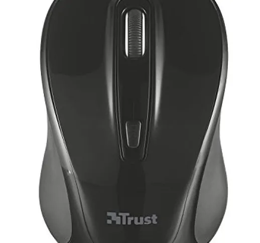 Trust Xani Mouse Ottico Compatto Wireless con Tecnologia Bluetooth, Nero