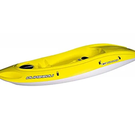 Bic Sport - Canoa Rigida in Polietilene Y0522 Ouassou Gialla + carrellino Eco 31605 BIC SP...