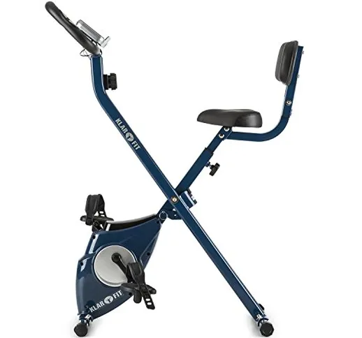 Klarfit Azura CF X-Bike Cyclette Bici da Camera Cardio Bike Richiudibile Salva Spazio Con...