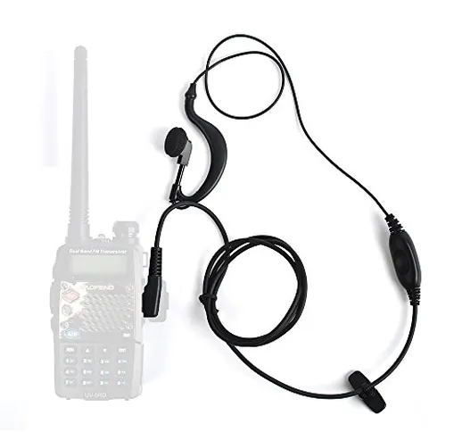 Delipop C024 2Pin PTT auricolare con microfono per due walkie talkie modo QUANSHENG PUXING...