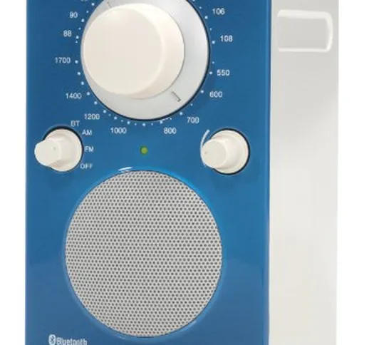 Tivoli PALBTGB Radio Portatile Impermeabile AM/FM, Bluetooth, Bianco/Blu