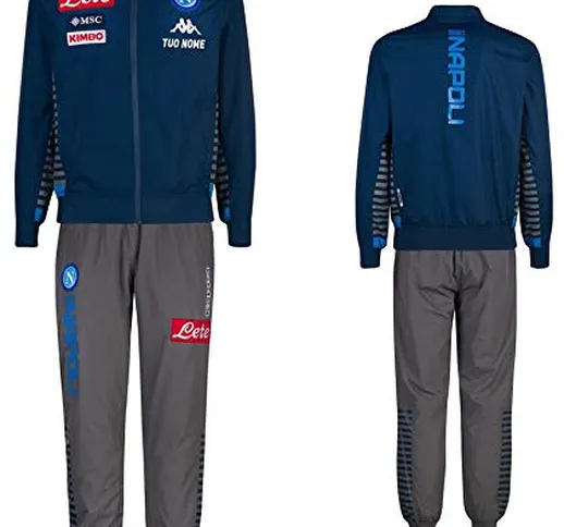 MAESTRI DEL CALCIO Tuta RAPPRESENTANZA Zip Blu S.S.C. Napoli 2019/2020 Personalizzata Pers...