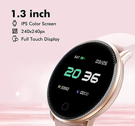 Smart Watch, UMIDIGI Uwatch2 Bluetooth Smartwatch per Donna Uomo Bambini Compatibile Andro...