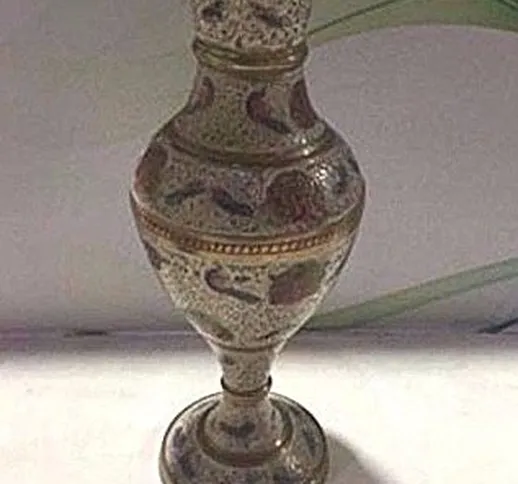 Vaso in ottone vintage - inciso a mano decorativo indiano Mughal design [x-mas Gift]