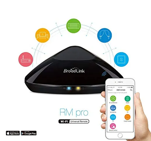 Broadlink RM PRO+,Wireless Smart Home Hub,WiFi IR RF Intelligente Telecomando Domotica Com...