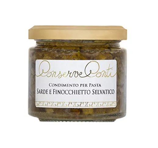 Condimento per Pasta con Sarde e Finocchietto Selvatico in olio extravergine d'oliva - vas...