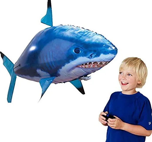 Air Swimmers Nuotatori ad aria telecomandati Pesce nuotatore Flying Shake Toy Kit-regalo g...