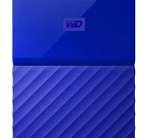 Western Digital My Passport Hard Disk Esterno Portatile, USB 3.0, Software di Backup Autom...