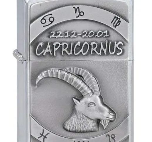 Zippo 2002081 Nr. 200 - Accendino con Segno Zodiacale Capricorno