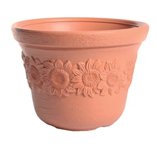 Terra - Vaso da Fiori Sunny, Terracotta, 30 cm
