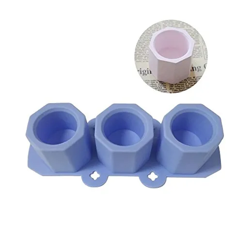 waterfaill Stampo per Vasi da Fiori in Silicone, Stampi per Vasi in Cemento di Cemento per...