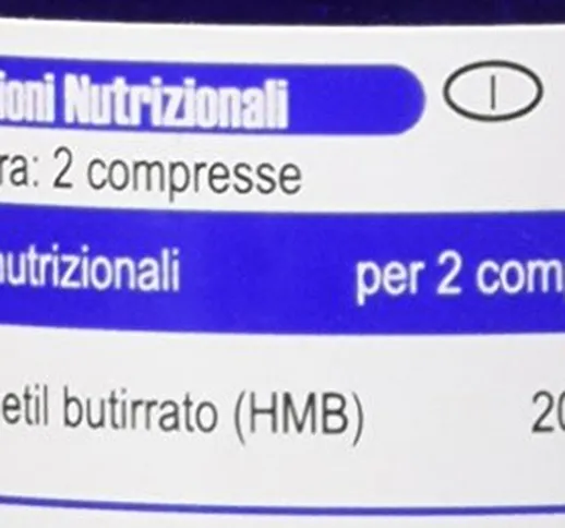 Yamamoto Nutrition HMB1000 integratore alimentare di Beta Idrossi Beta Metil Butirato 90 c...