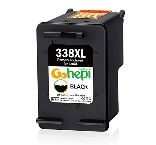 Gohepi Remanufactured Cartucce HP 338XL 343XL (1 Nero,1 Tricromia) per HP PSC 1610 2355,HP...