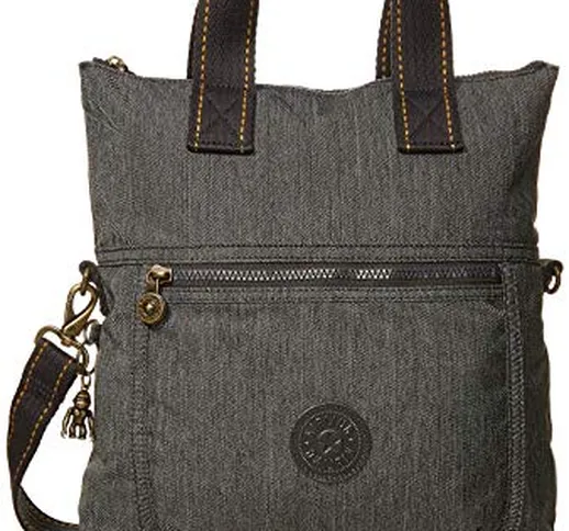 Kipling Eleva, Borse a Tracolla Donna, Nero (Black Indigo), 31x33x12 centimeters (B x H x...